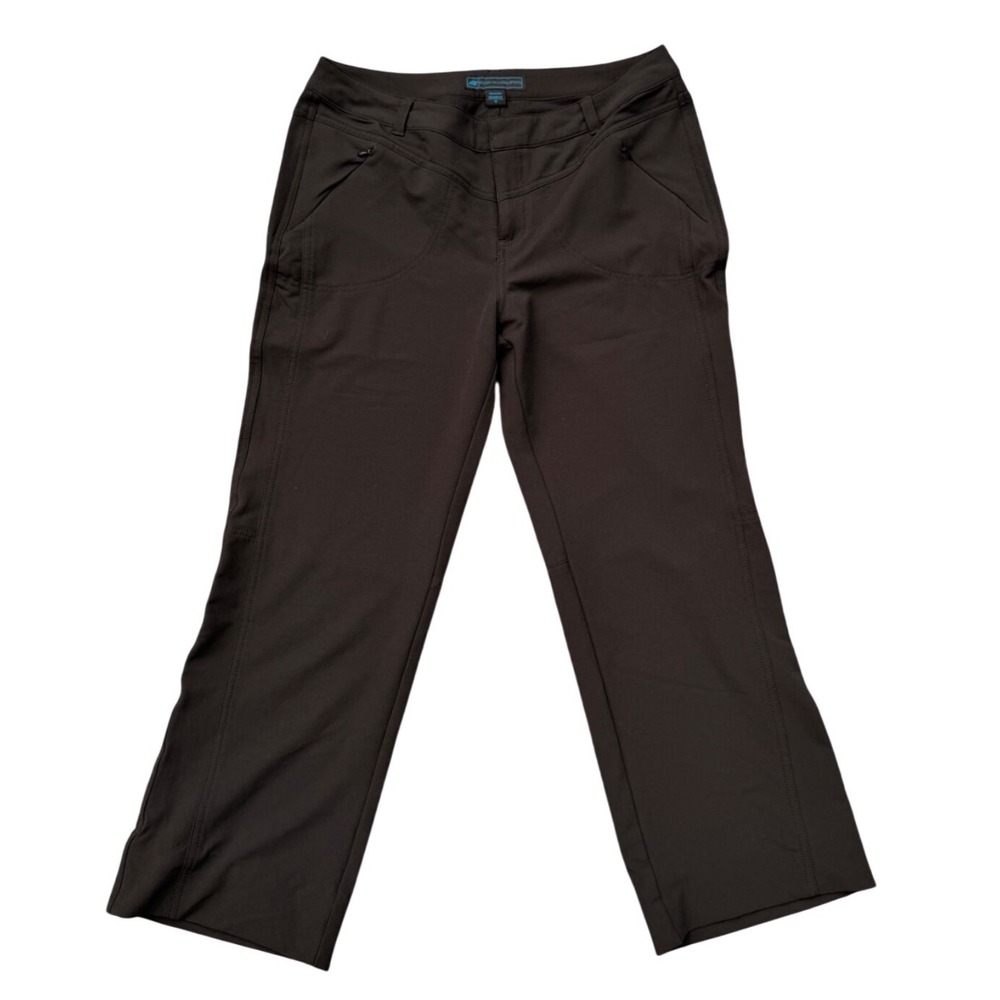 Eastern Mountain Sports Womens Gray Hiking Pants Size 12 Stretch Outdoor Utility